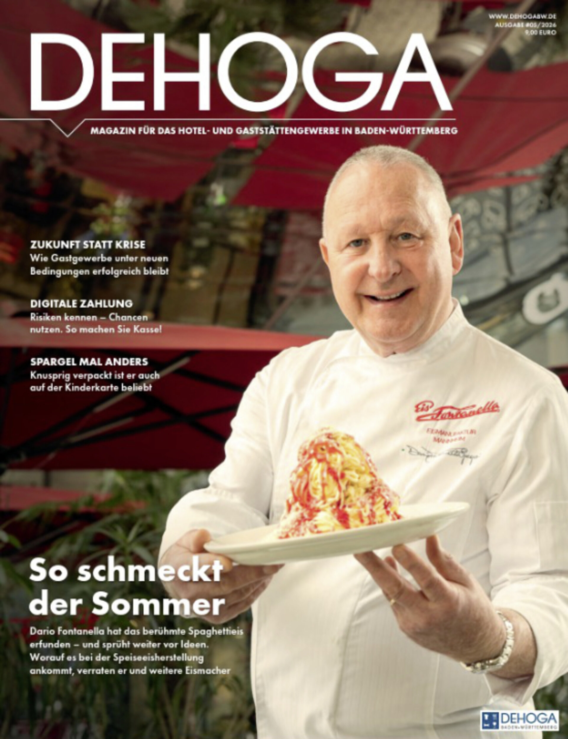 Cover der Mai-Ausgabe des DEHOGA Magazins
