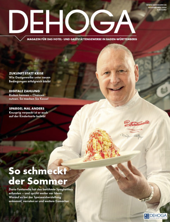 Cover der Mai-Ausgabe des DEHOGA Magazins